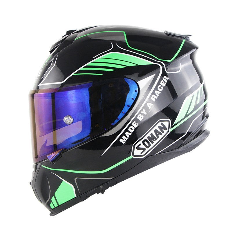 Motorrad-Integralhelm, Motorradhelm mit Doppellinse, Vollschutz