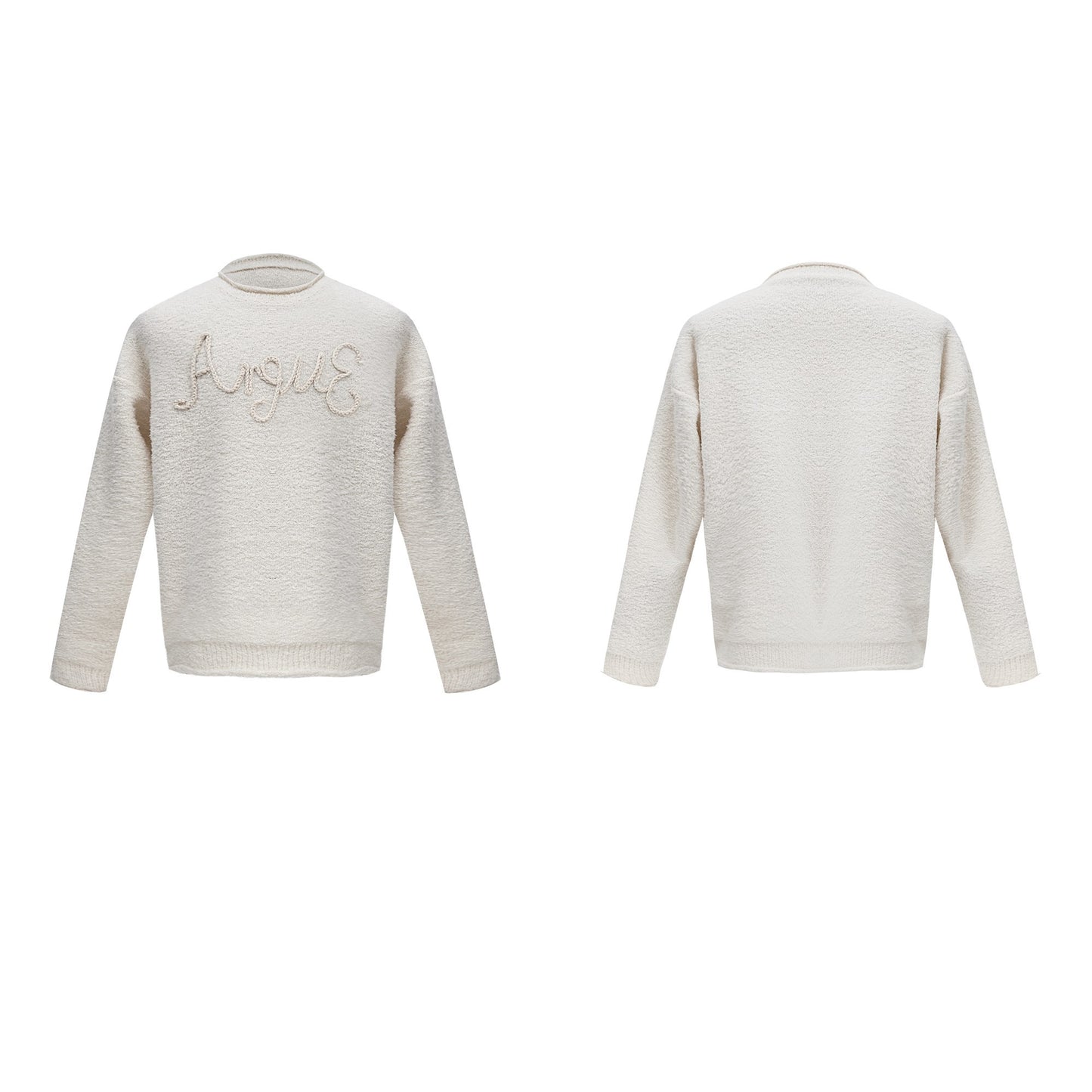 Pull brodé stéréo en peluche Niche