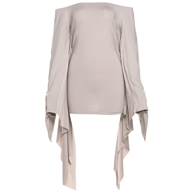 Robe moulante dos nu à épaules dénudées - Mode féminine