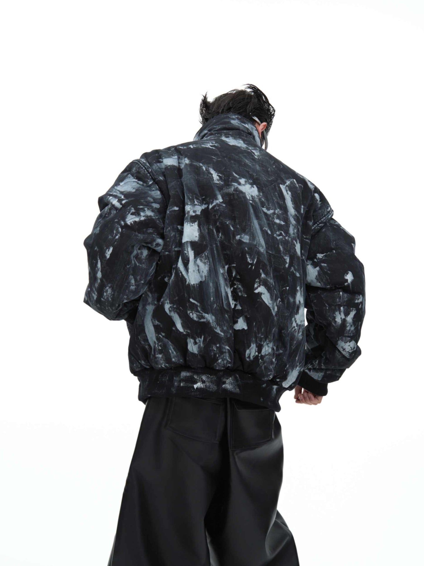 Retro Distressed Thicken Cotton Clothes Coat