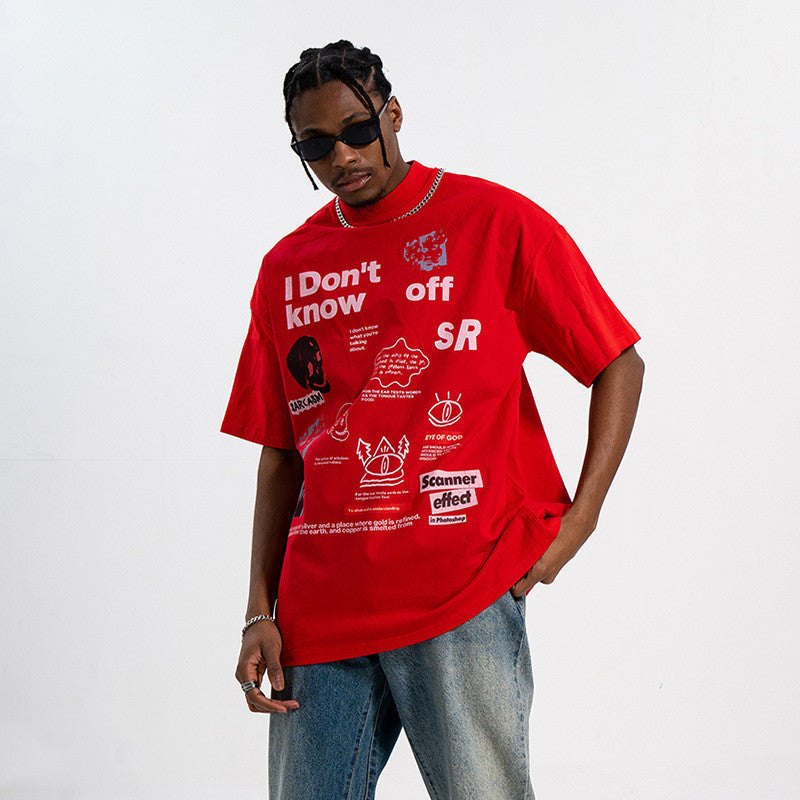 Fashion Loose Couple T-shirt Trendy I Dont Know