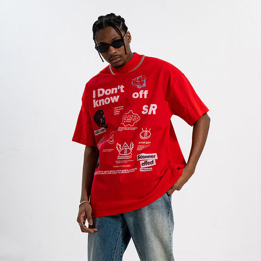 Fashion Loose Couple T-shirt Trendy I Dont Know