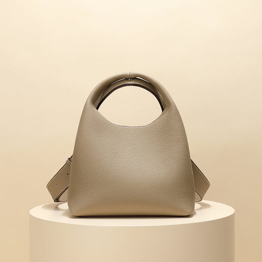 Fashionable Temperament Top Layer Cowhide Leather Crossbody Bag