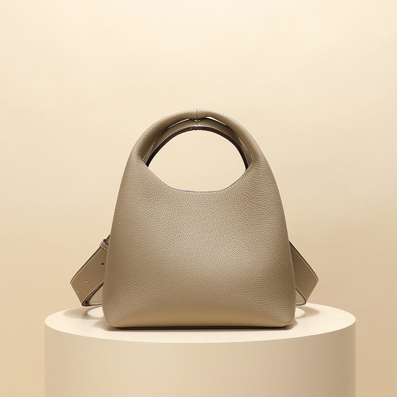 Fashionable Temperament Top Layer Cowhide Leather Crossbody Bag