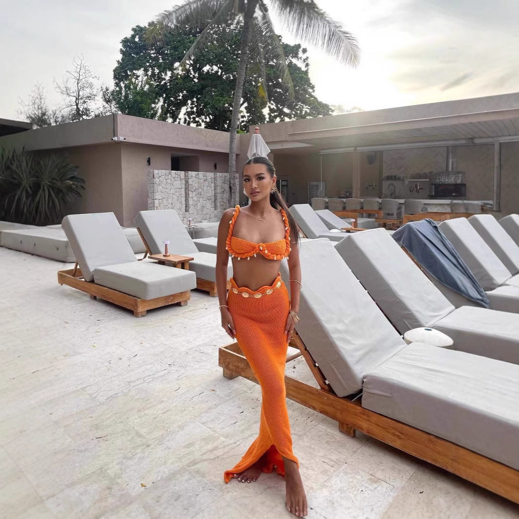 Jupe de plage creuse Shell Twist Holiday Suit