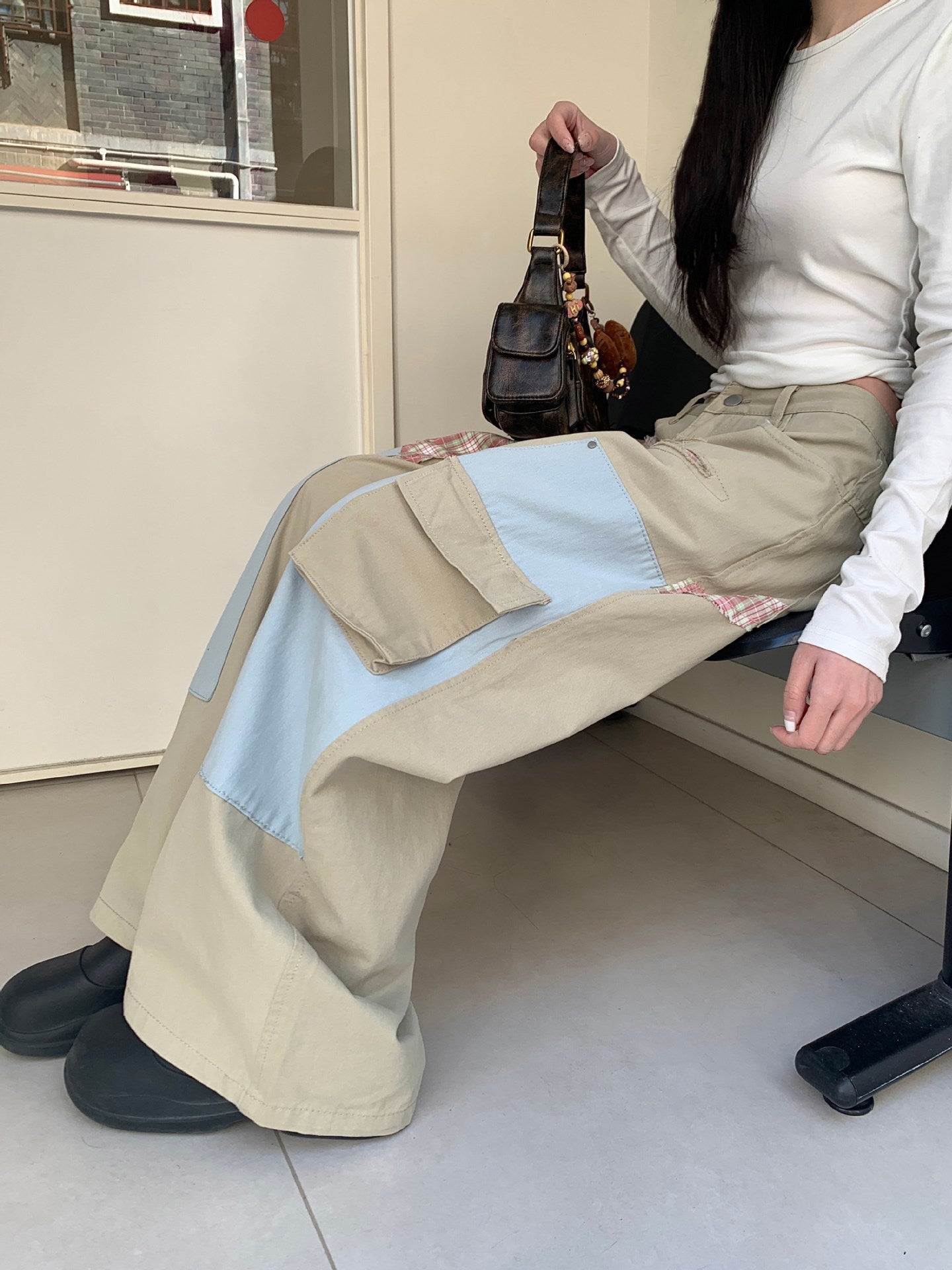 Straight Loose Wide Leg Draping Long Pants