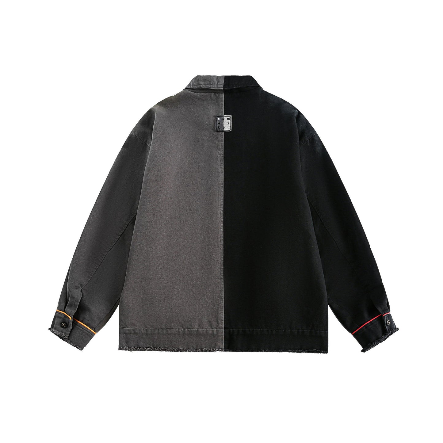 Giacca con cuciture graffiti multi-elemento, tocco sciolto primaverile