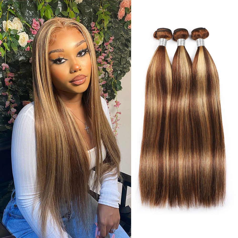 Parrucca con tenda per capelli color pianoforte