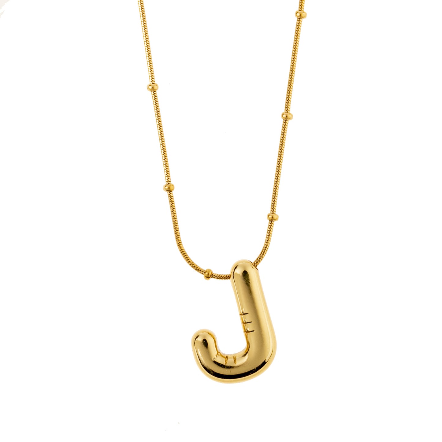 Stainless Steel Gold-plated 26-letter Necklace Simple