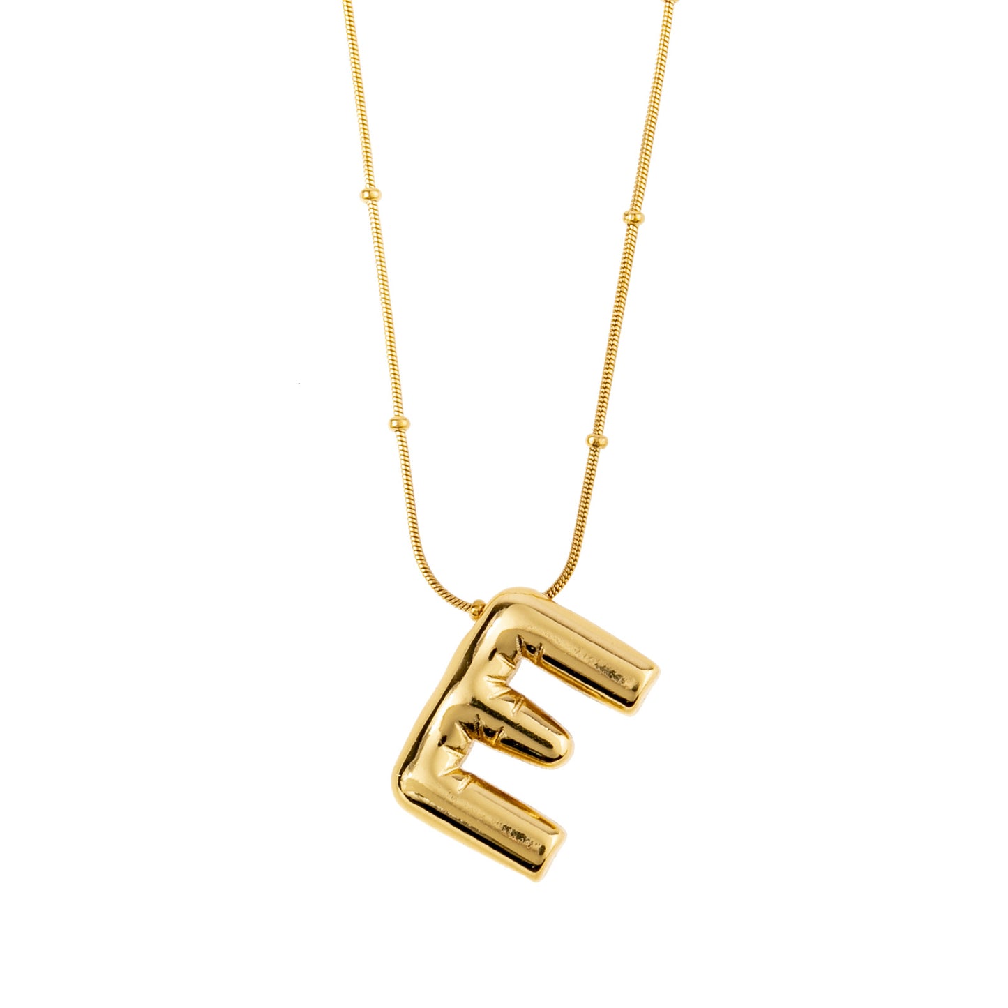 Stainless Steel Gold-plated 26-letter Necklace Simple