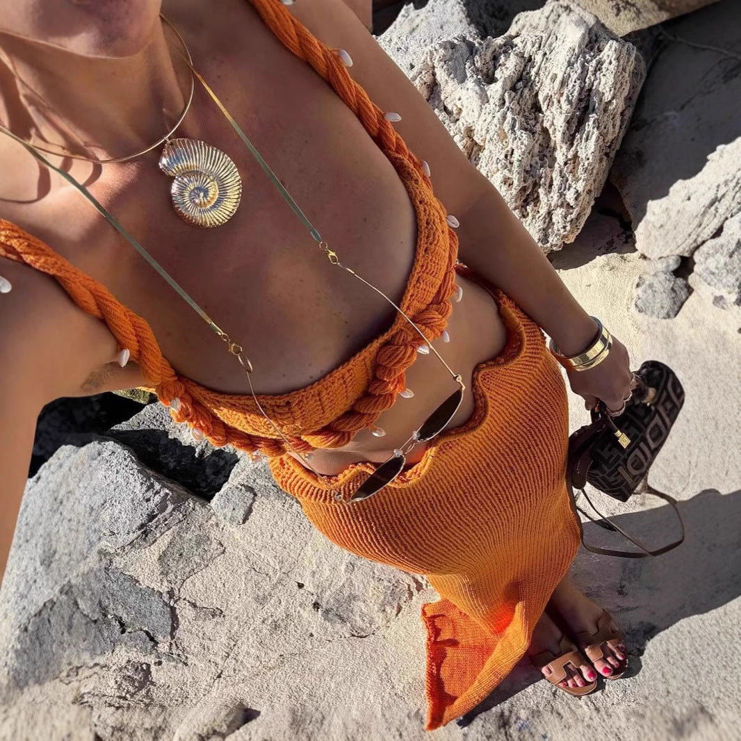 Jupe de plage creuse Shell Twist Holiday Suit