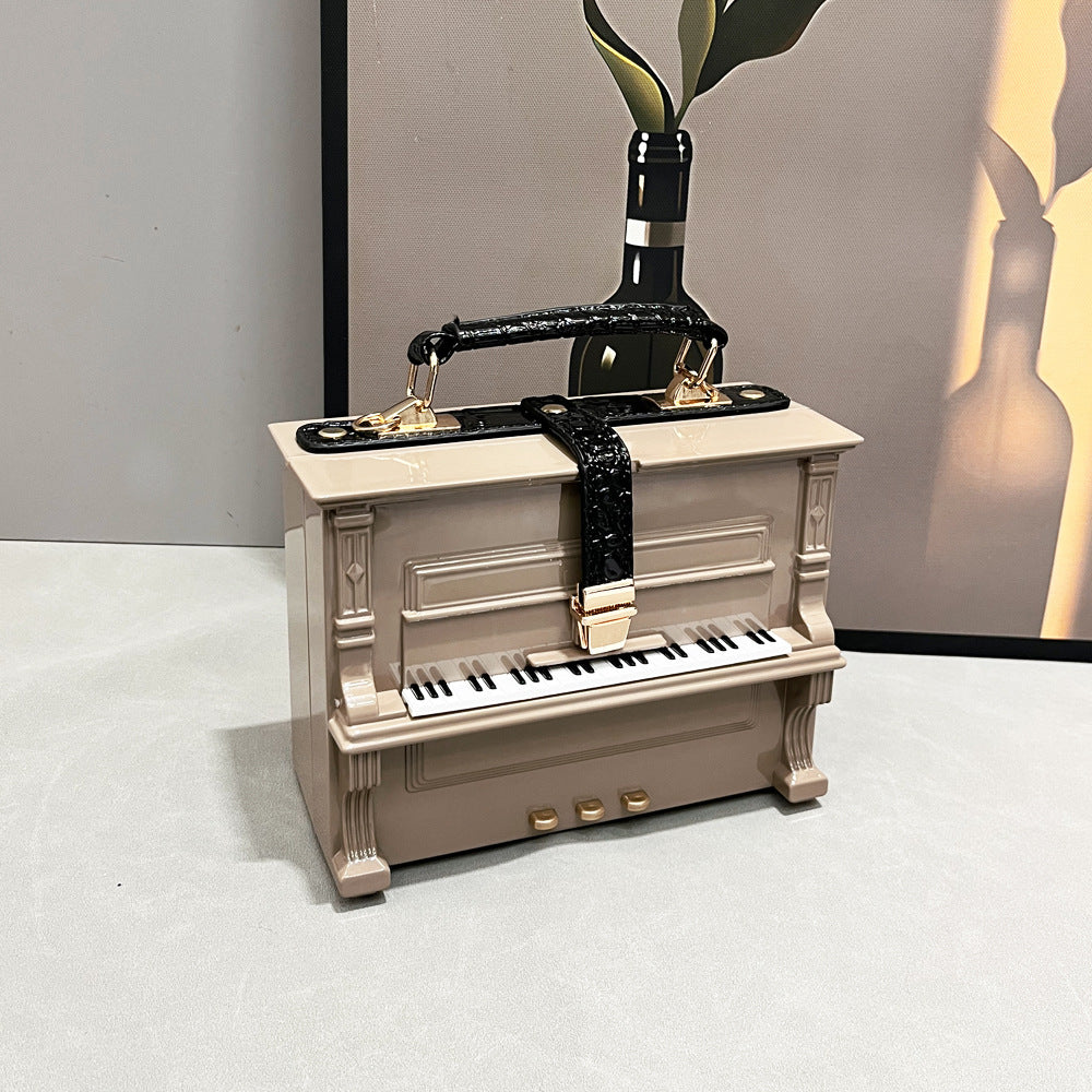 Sac à bandoulière en acrylique avec boîte piano