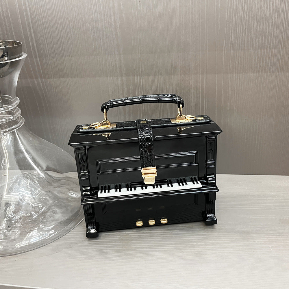 Sac à bandoulière en acrylique avec boîte piano