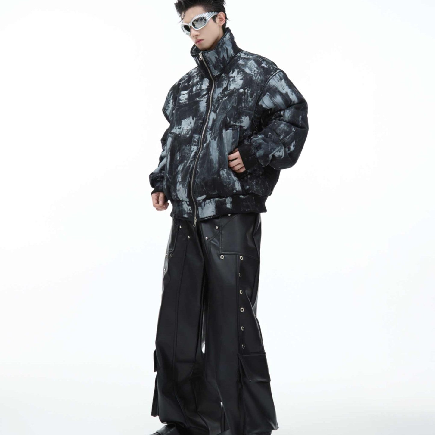 Retro Distressed Thicken Cotton Clothes Coat