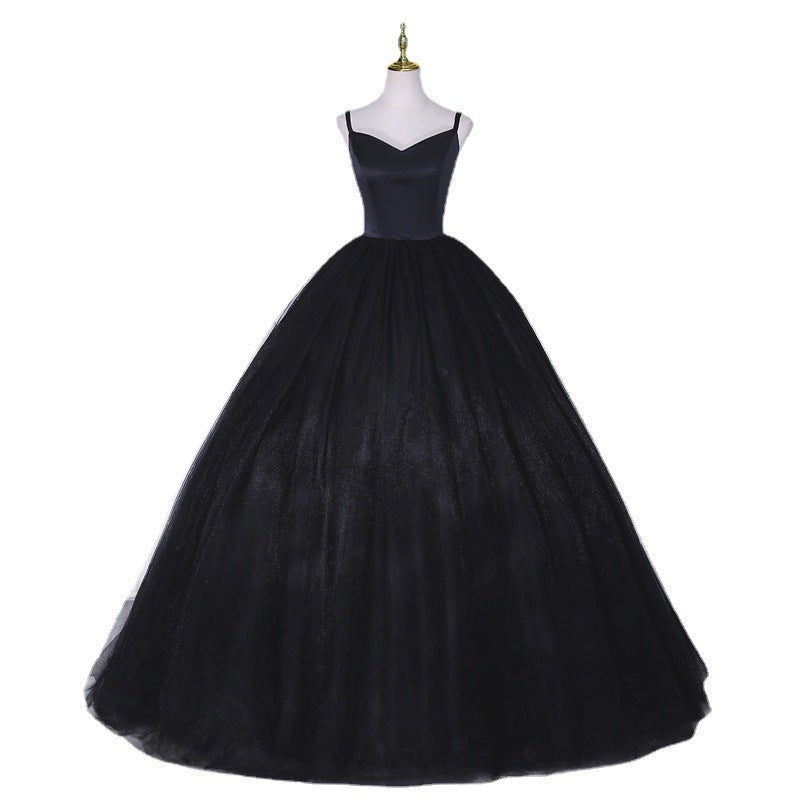 Robe de scène noire pour femme