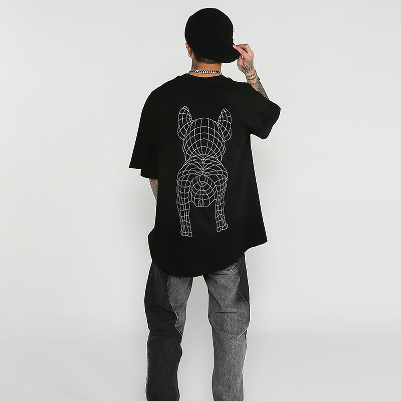 French Bucket Embroidered T-Shirt Cotton