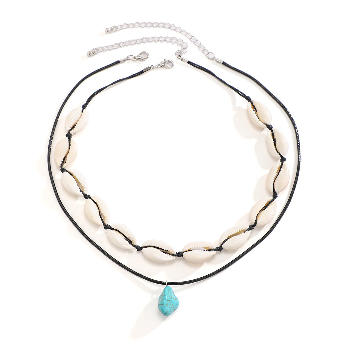 Shell Irregular Turquoise Necklace For Men Clavicle Chain Jewelry