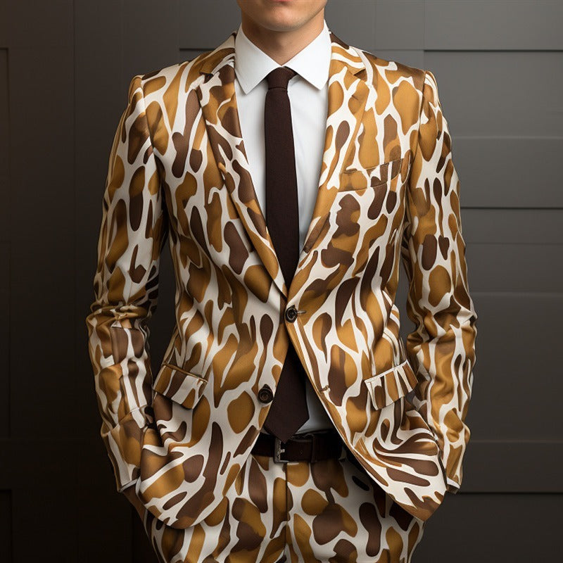 Men's Digital Printing Suit Cos Party