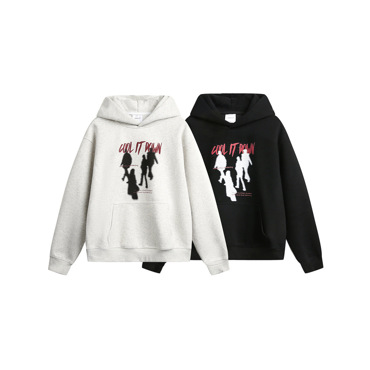 Autumn New Character Hooded Sweater Men's Loose Top