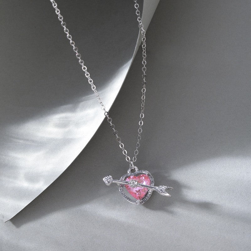 Cupid's Heart Pendant Necklace