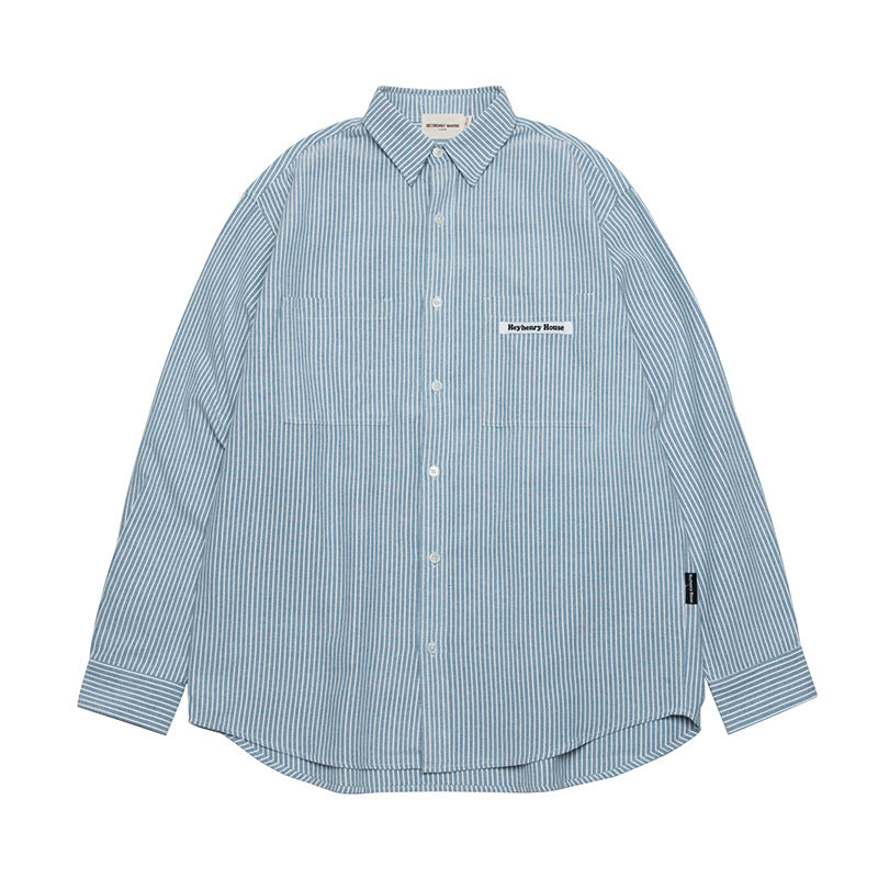 Men's Fashion Individual Casual Long-sleeved Shirt