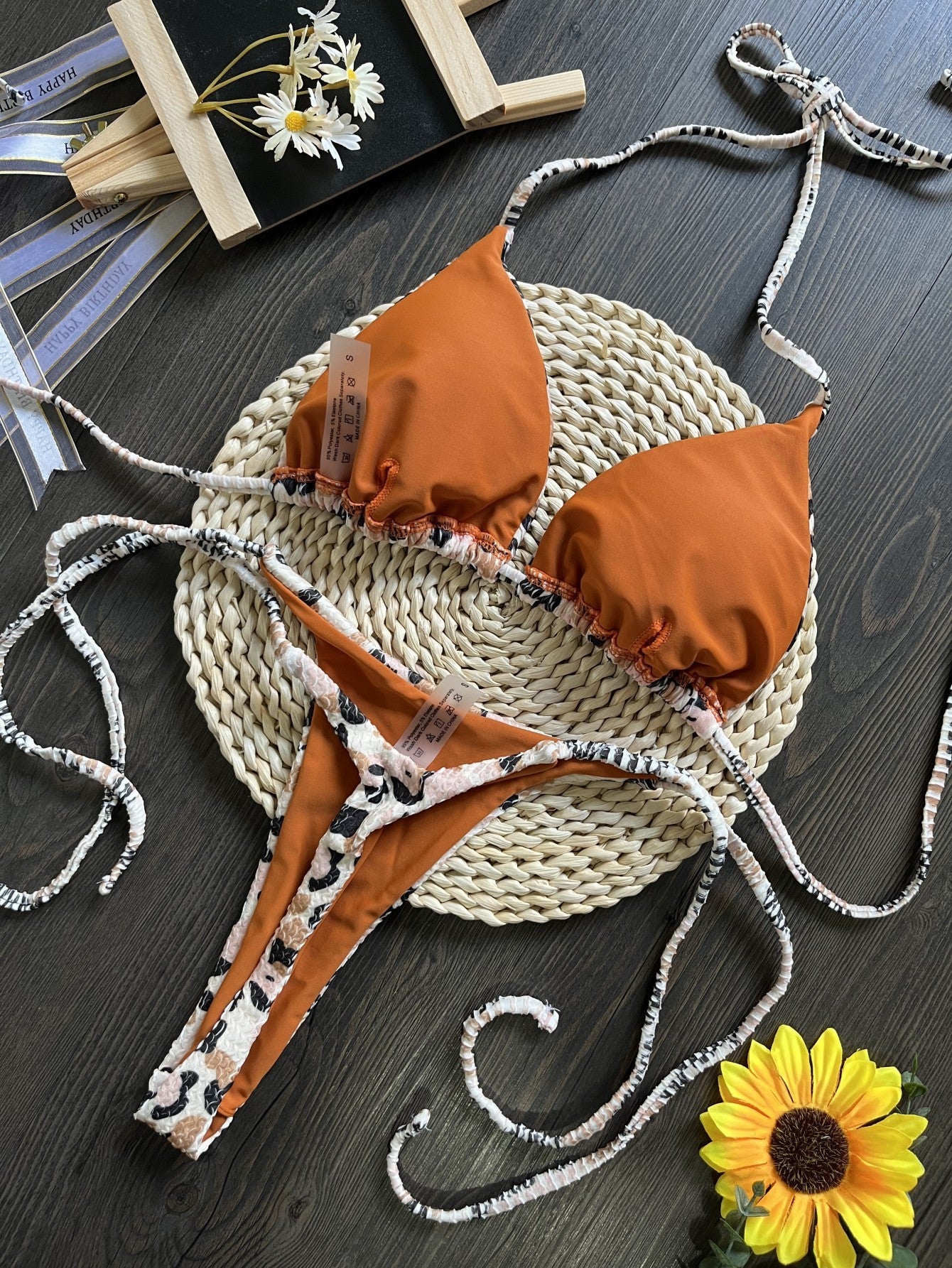 Printed Swimsuit Beach