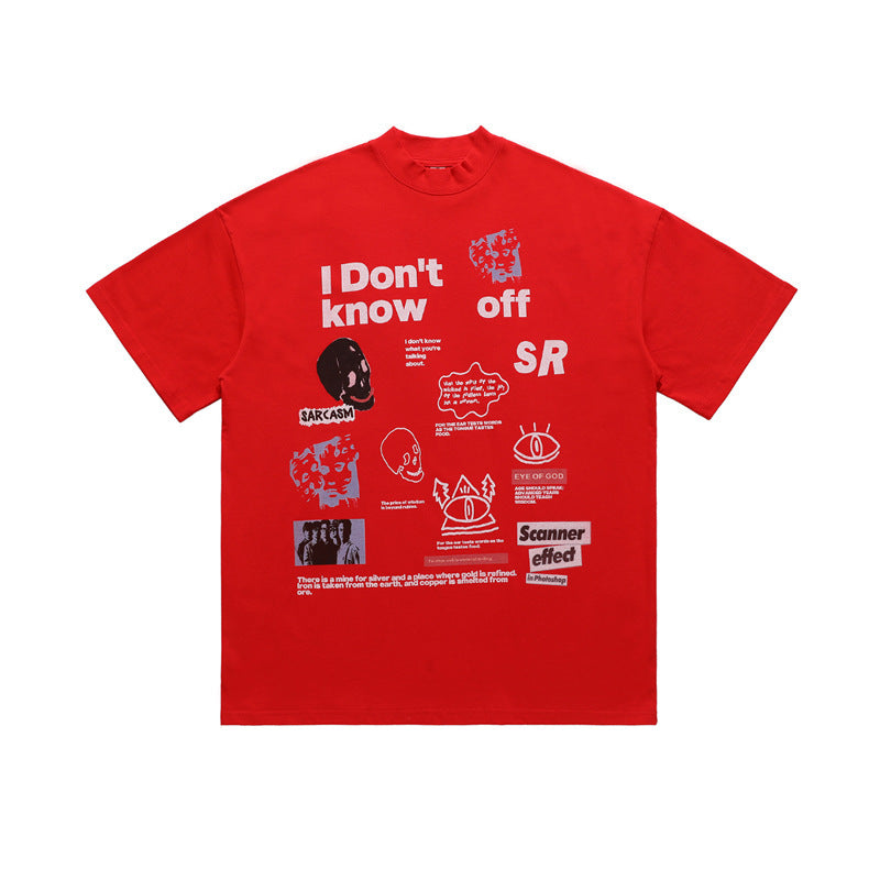 Fashion Loose Couple T-shirt Trendy I Dont Know