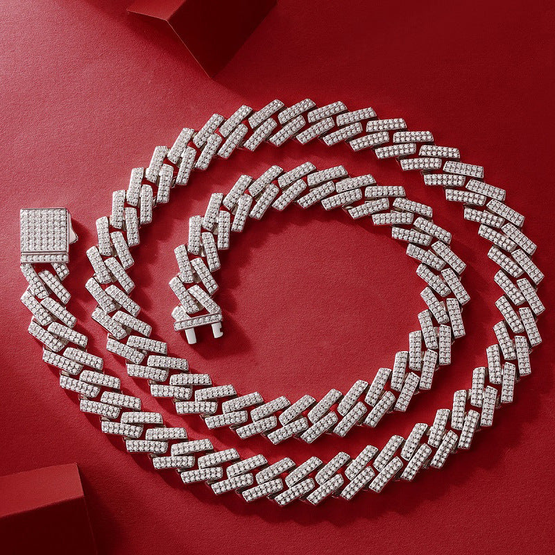 Collier Challenge en argent S925 pour homme