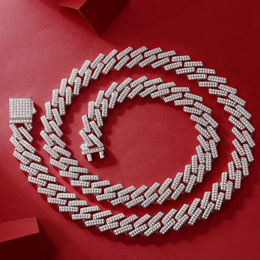 Collier Challenge en argent S925 pour homme