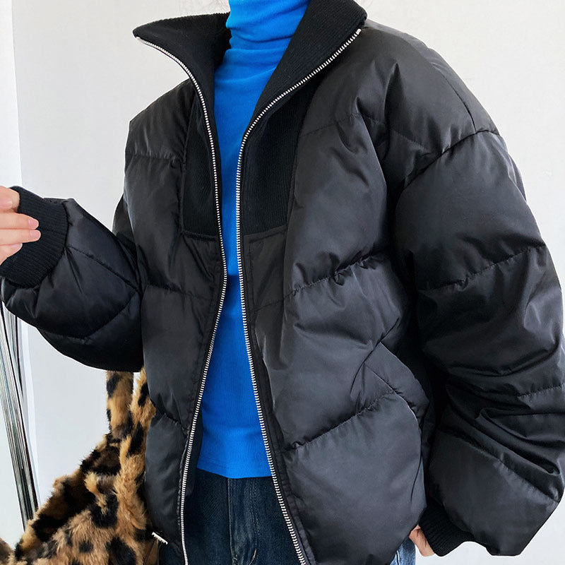 New Design Stand-up Collar Short Down Jacket