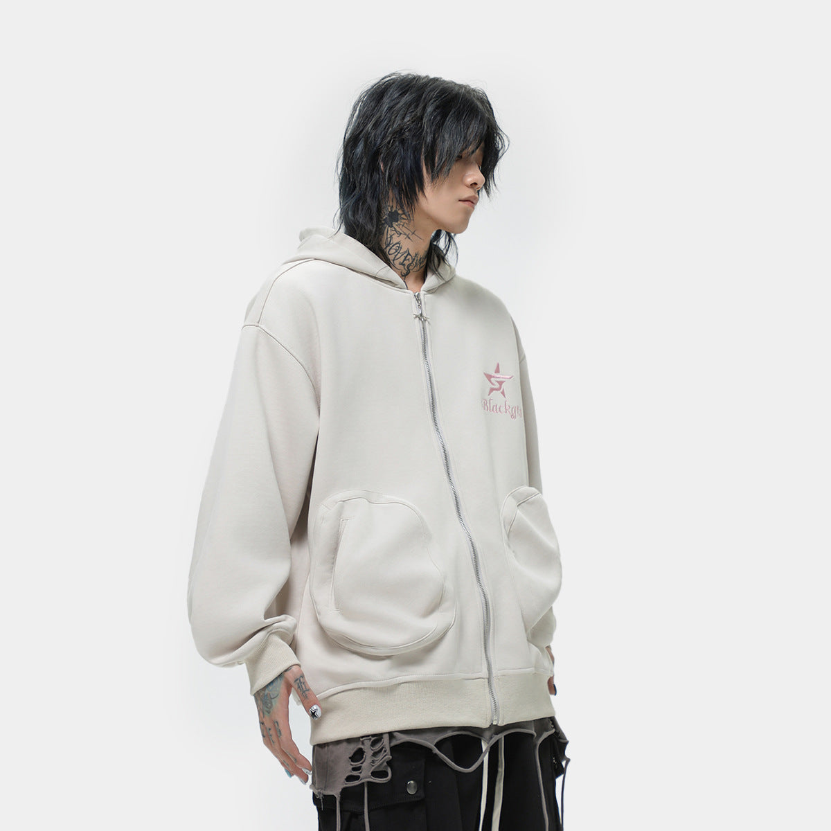 Loose And Hooded Cardigan Sweater