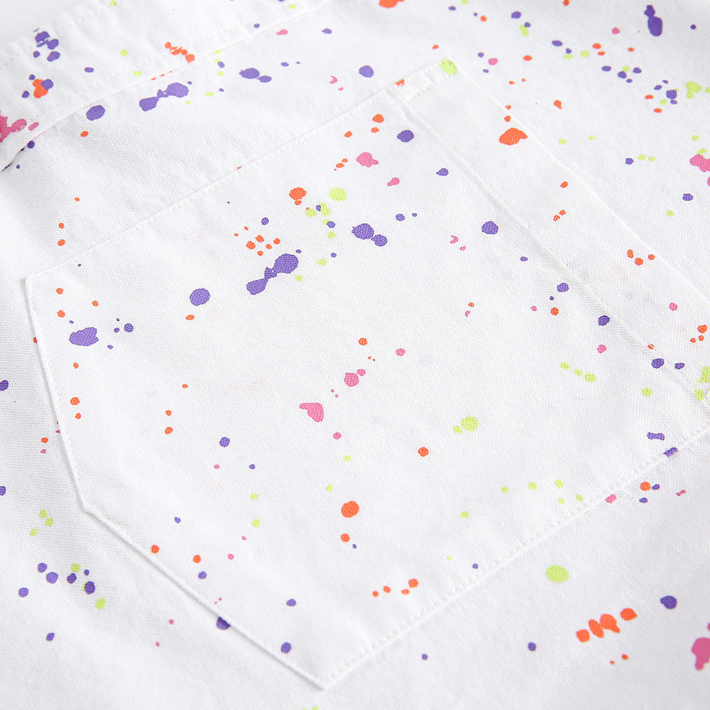 Splash-ink Short-sleeved Shirt For Men And Women