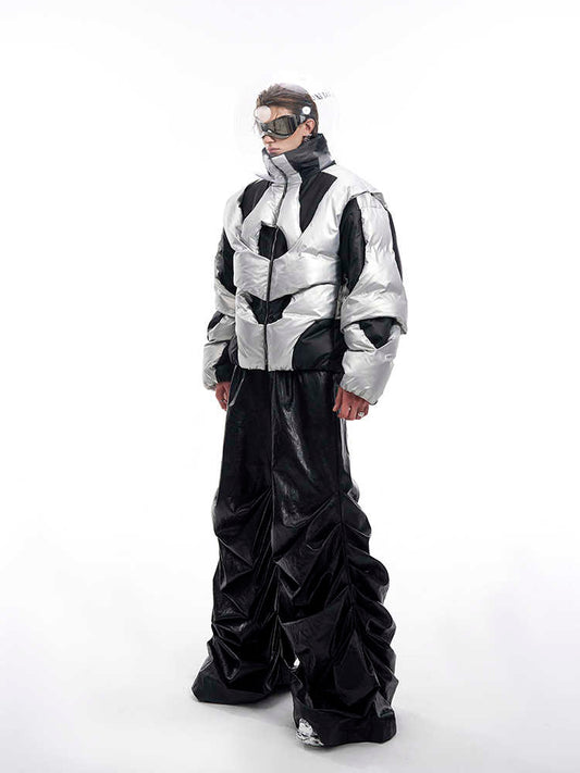 Deconstructed Design Cotton Jacket Men's Winter Thickened Down Cotton-padded Coat