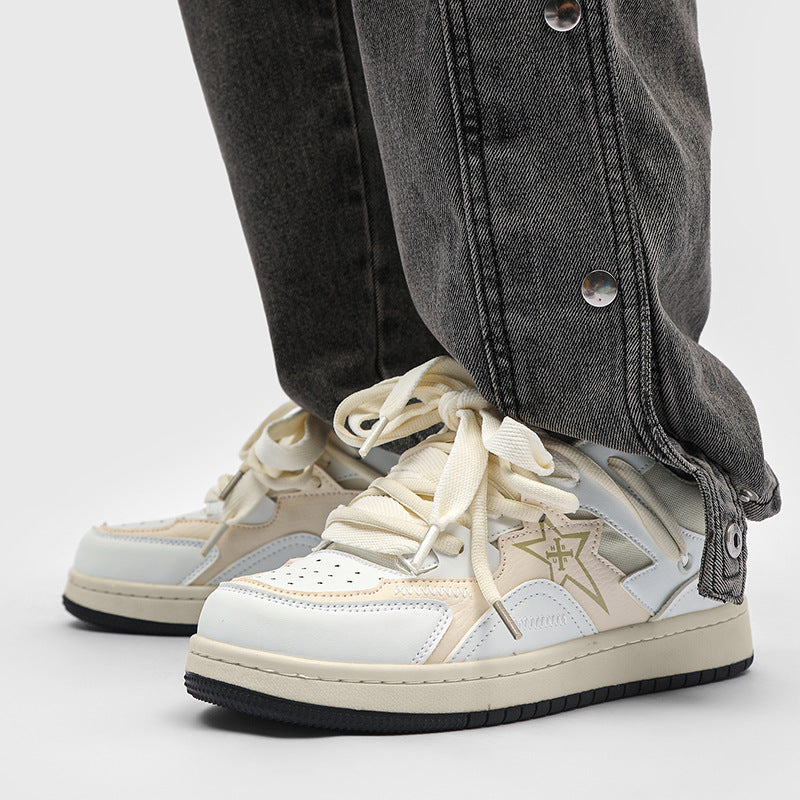 Niche Shoes Breathable Sneaker Thick Rope Low-top Sneakers Versatile Casual Shoes