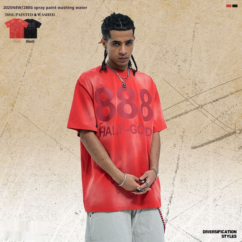 Digital Printing Short-sleeved T-shirt