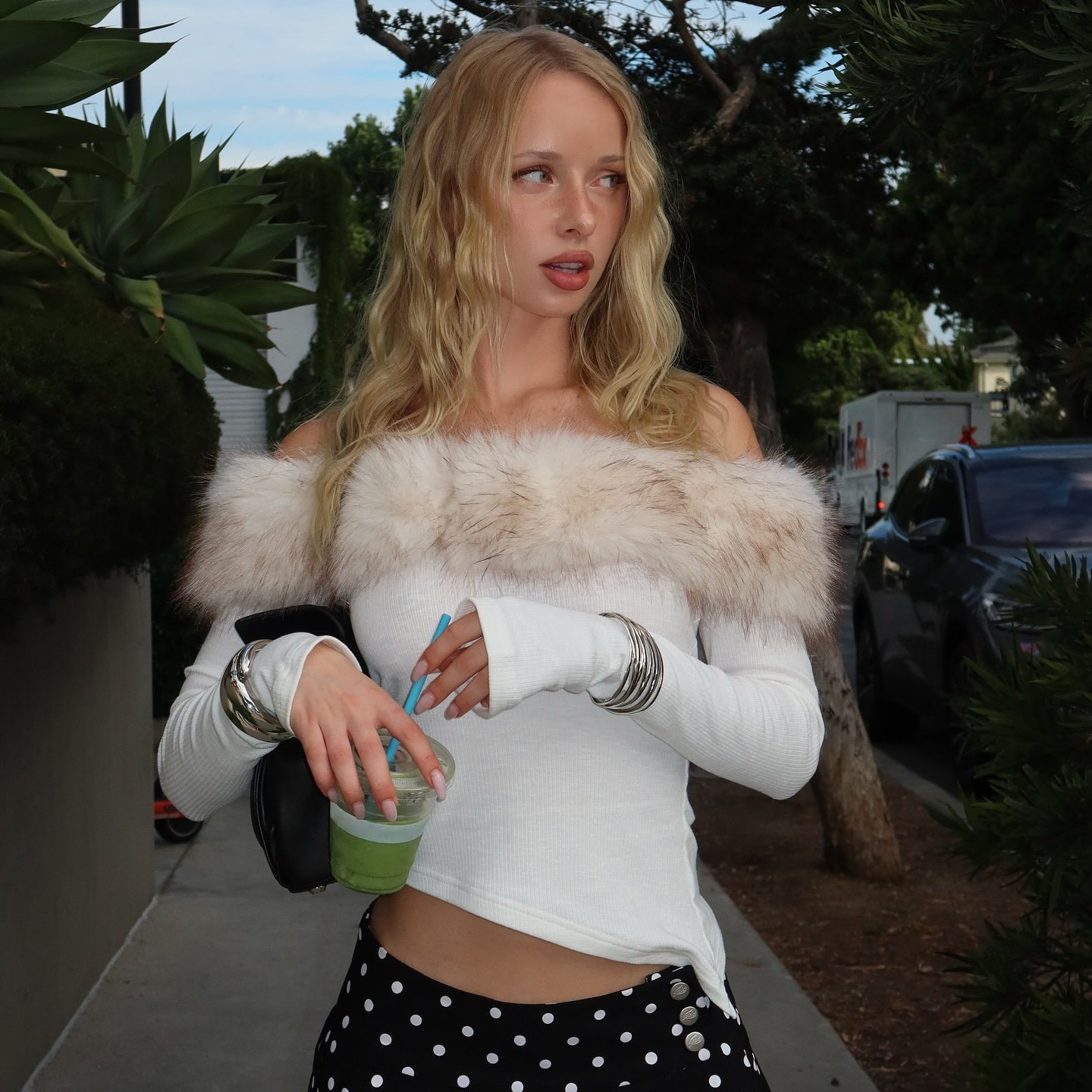 Haut à manches courtes et longues coupe ajustée Elegant Atmosphere