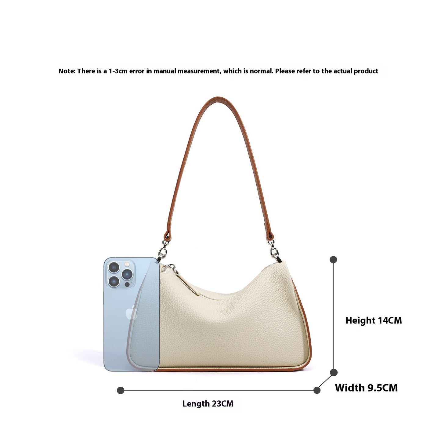 Sac à bandoulière en cuir de vachette première couche, sac à bandoulière simple