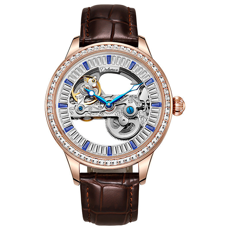 Luxury Zircon Fashion Waterproof Mechanical Watch