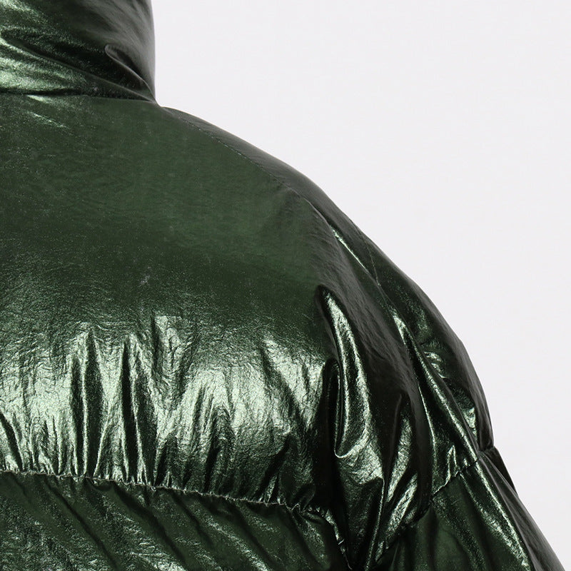 Thick Warm Down Cotton-padded Coat Irregular Design