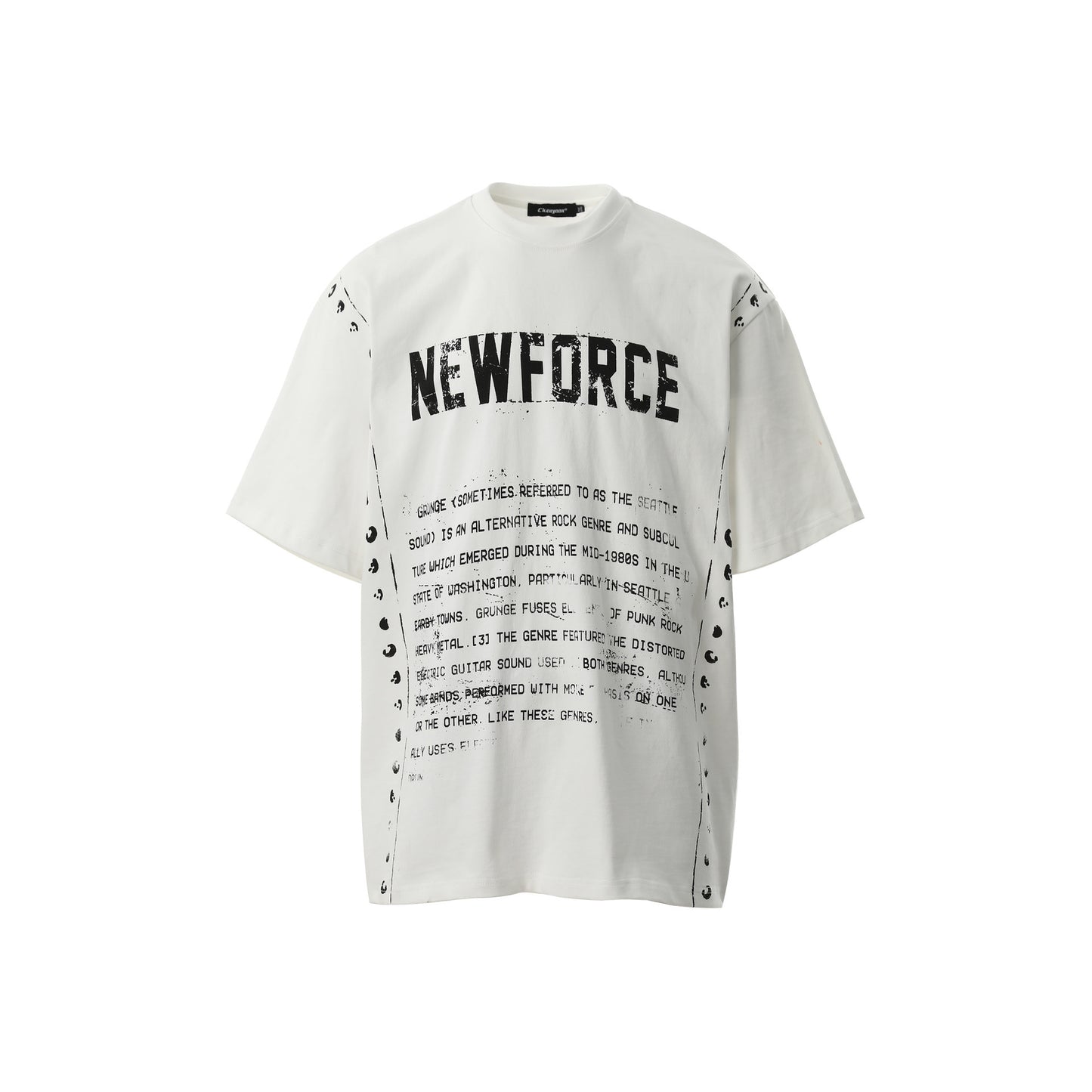 American Vintage Letter Print T-shirt Men And Women