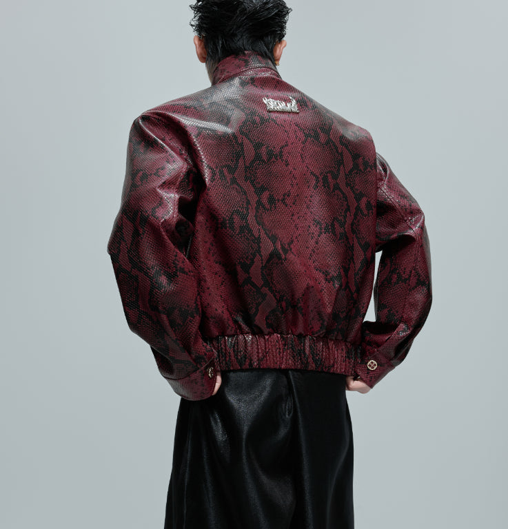 Embellished Stand Collar Short Jacket Autumn