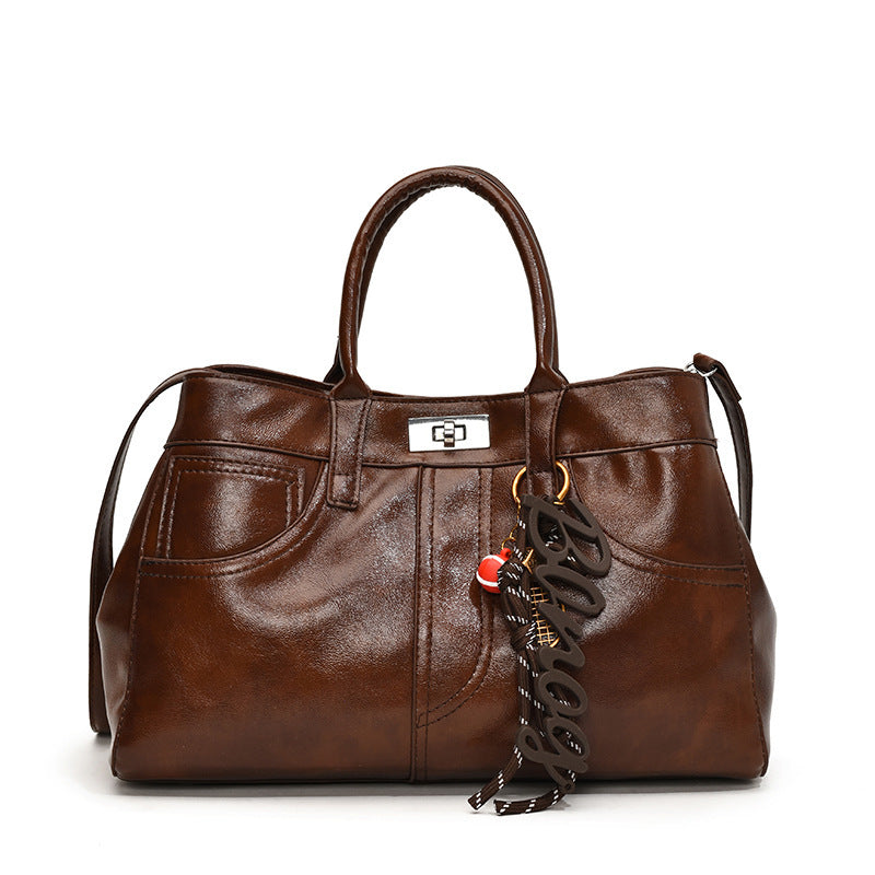 Retro Women's Large-capacity Shoulder Messenger Bag