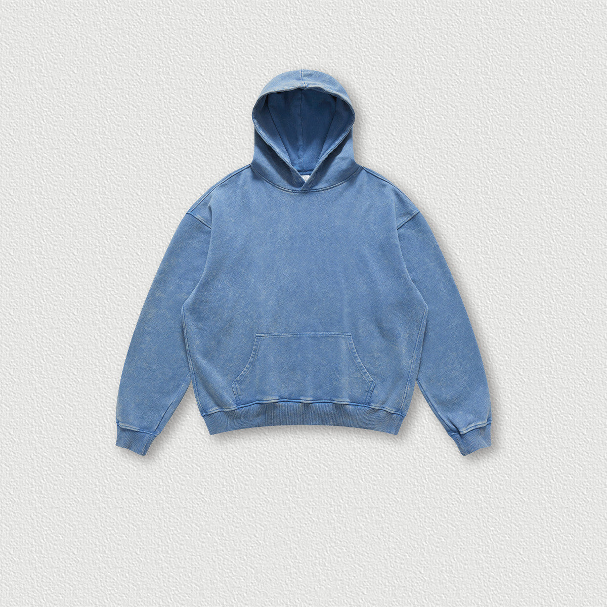 Men's Fashion Simple Washed Old Hooded Terry Sweater