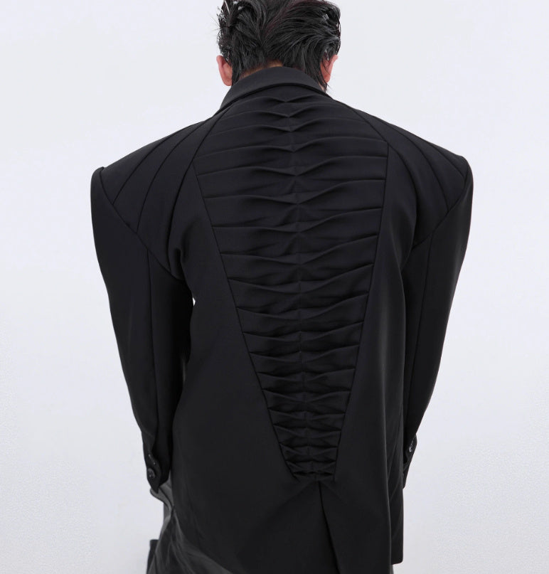 Niche Heavy Deconstruction Profile Suit Jacket