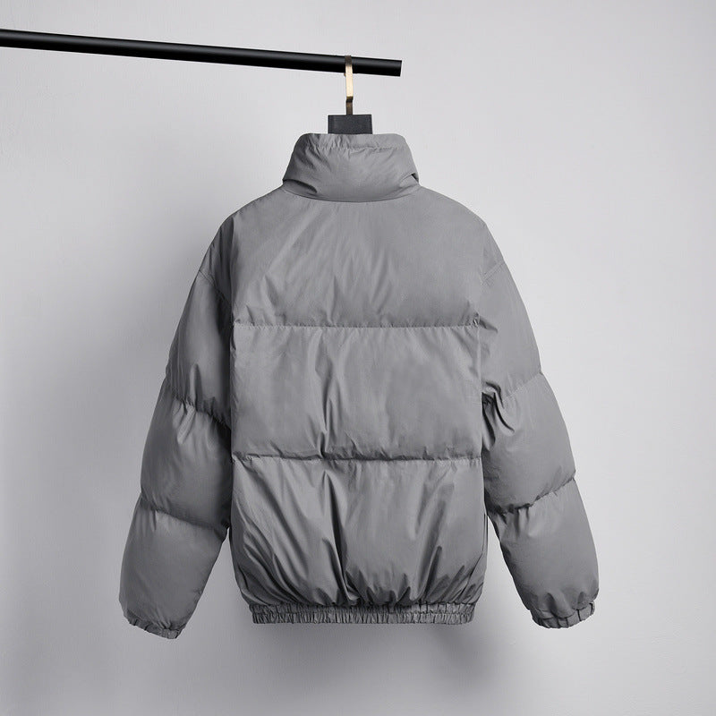 Loose Colorful Reflective Padded Jacket Thick Bread