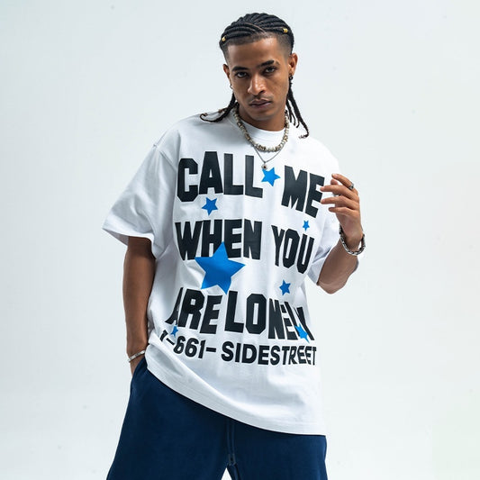 Round Neck Printed Cotton Short-sleeved T-shirt Retro Bottoming Top