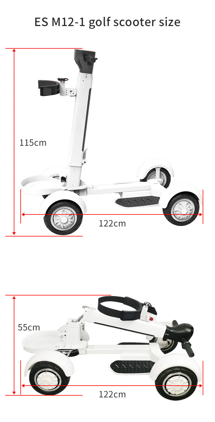 Vier Rad Golf Elektrische Klapp Licht Longboard Rasen Kurs Roller