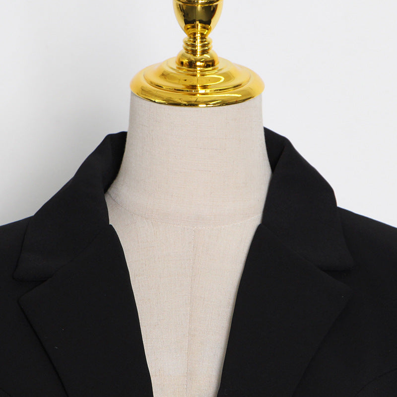 Fashion Slim-fit Lace Up V-neck Long-sleeved Hollow Jacket