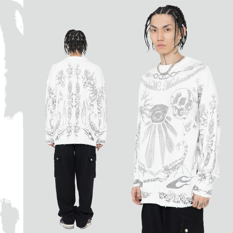 New Men's Sweaters Do Old Skull