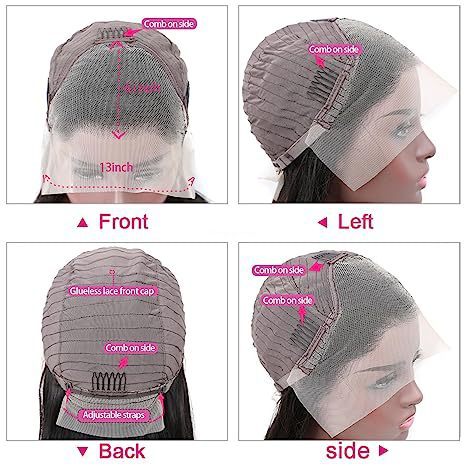 Nouvelle perruque en cheveux humains avec dentelle frontale